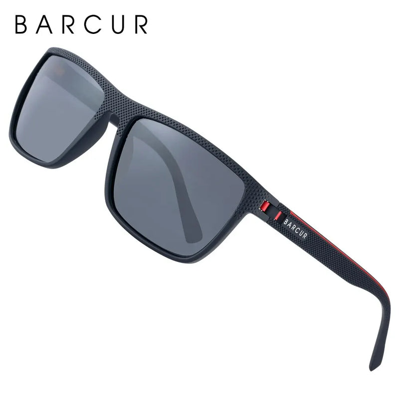 Óculos de sol esportivos leves e polarizados BARCUR Design TR90 para homens e mulheres, acessório para óculos com proteção UVAB